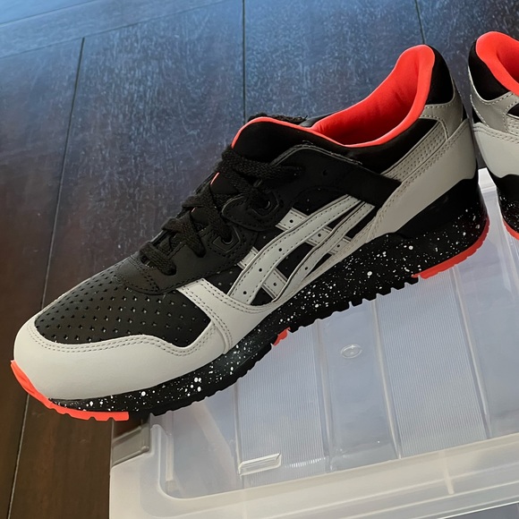 DS 2016 ASICS GEL LYTE III 3 BLACK/MANGO/CEMENT/3M MENS SHOES SIZE 8.5 RARE - Picture 6 of 10